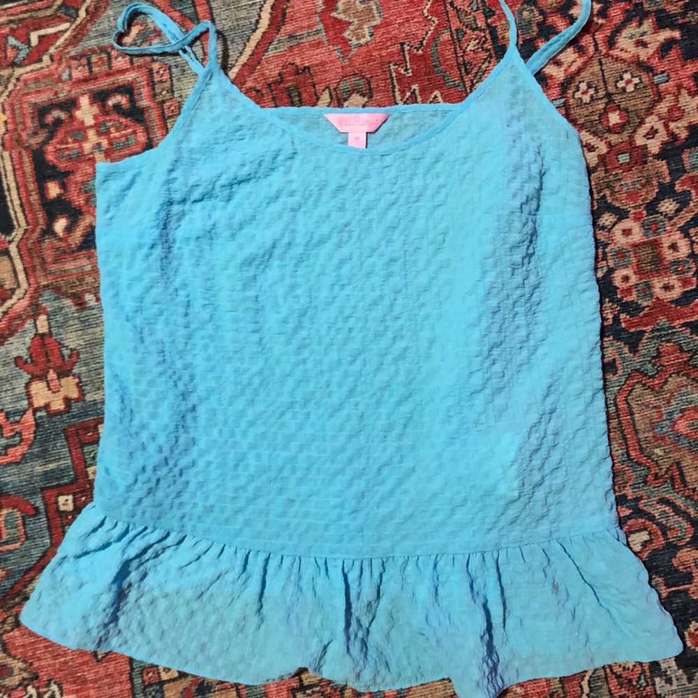 Lilly Pulitzer Sz Medium blue tank top